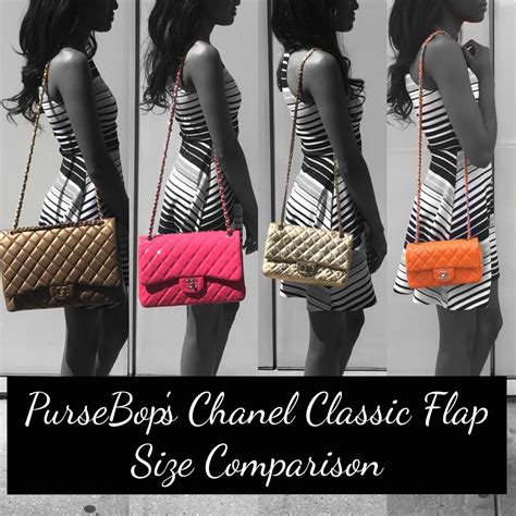 chanel classic flap size compare|authentic Chanel classic flap bag.